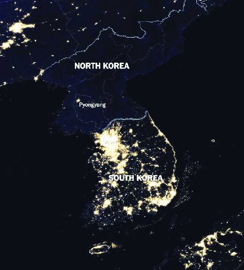 North Korea at Night